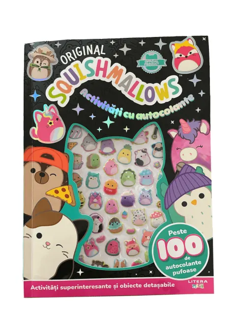 Coperta cărții Original Squishmallows. Activitati cu autocolante