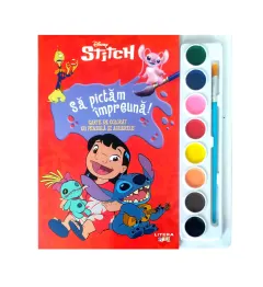 Coperta cărții Disney. Stitch. Sa pictam impreuna! Carte de colorat cu pensula si acuarele