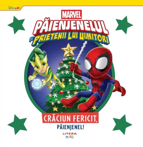 Coperta cărții Disney Marvel. Paienjenelul si prietenii lui uimitori. Craciun fericit, Paienjenel!