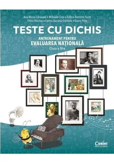 Coperta cărții TESTE CU DICHIS. Antrenament pentru EVALUAREA NAȚIONALĂ – Clasa a IV-a