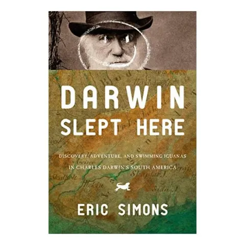 Coperta cărții Darwin slept here, Eric Simons