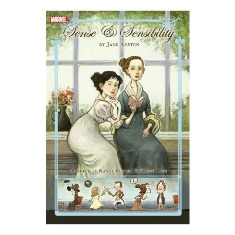 Coperta cărții Sense & Sensibility, Nancy Butler, Jane Austen, Sonny Liew