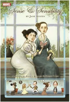 Coperta cărții Sense & Sensibility, Nancy Butler, Jane Austen, Sonny Liew