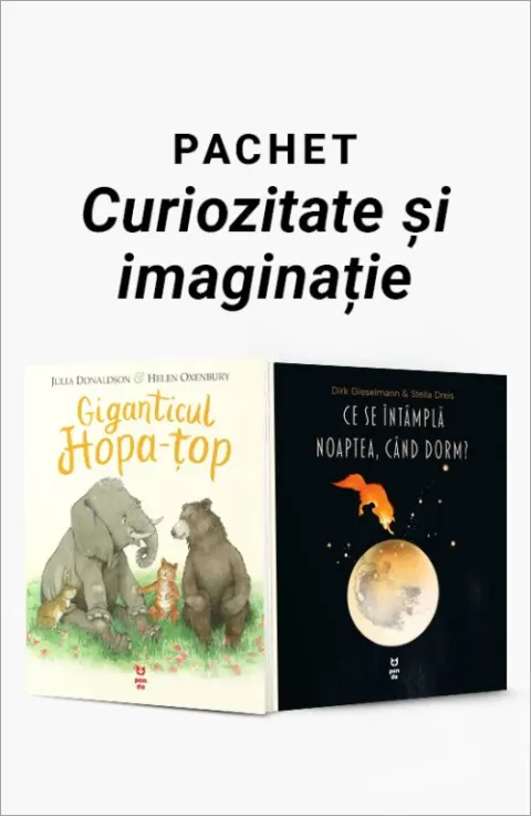 Coperta cărții Pachet Curiozitate și imaginație. Giganticul Hopa-țop/Ce se întâmplă noaptea când dorm - Julia Donaldson