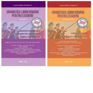 Coperta cărții Pachet Gramatica limbii romane pentru examene. Editia 2025 (2 volume)