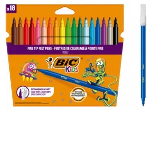 Coperta cărții Carioci 18 culori lavabile Visa Bic