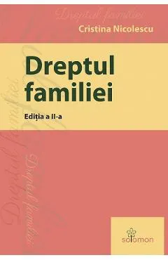 Coperta cărții Dreptul familiei Ed.2