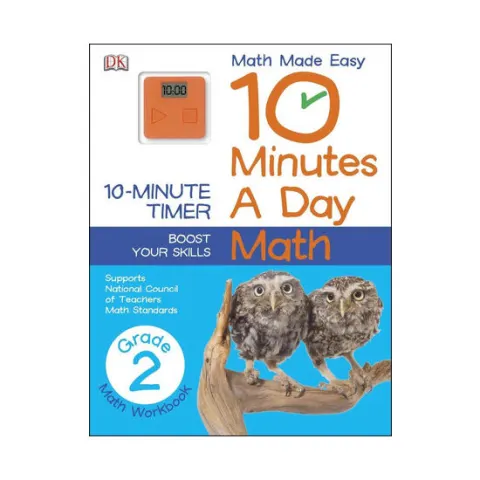 Coperta cărții 10 Minutes a Day: Math, Second Grade Supports National Council of Teachers Math Standards
