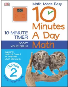 Coperta cărții 10 Minutes a Day: Math, Second Grade Supports National Council of Teachers Math Standards
