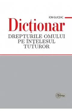 Coperta cărții Dictionar. Drepturile omului pe intelesul tuturor
