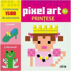 Coperta cărții Pixel Art. Prințese