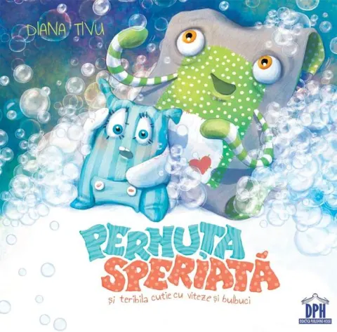 Coperta cărții Pernuța speriată și teribila cutie cu viteze și bulbuci