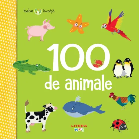 Coperta cărții Duden. 100 de animale. Bebe invata