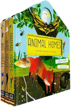 Coperta cărții A Clover Robin Book of Nature Series 3 Books Lift-the-flap Collection Set (Bird House, Bug Hotel & Animal Homes) Clover Robin ,