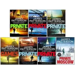 Coperta cărții James Patterson Private Series Books 9 - 15 Collection Set (private Vegas, Private Sydney, Private Paris, Private Delhi, Private Princess & More)