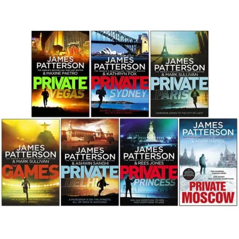 Coperta cărții James Patterson Private Series Books 9 - 15 Collection Set (private Vegas, Private Sydney, Private Paris, Private Delhi, Private Princess & More)