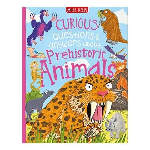 Coperta cărții Curious Questions and Answers about Prehistoric Animals