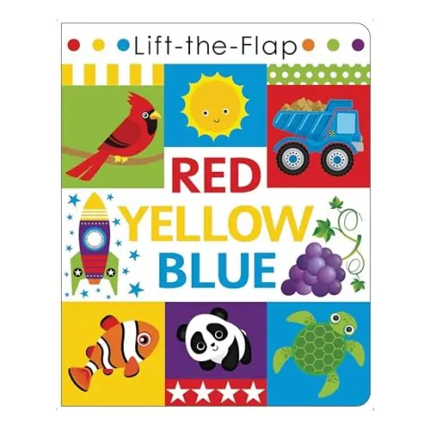 Coperta cărții Lift-The-Flap RED YELLOW BLUE, Page Publications