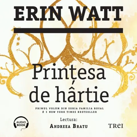 Coperta cărții Prințesa de hârtie (seria Familia Royal, vol. 1) (audiobook)