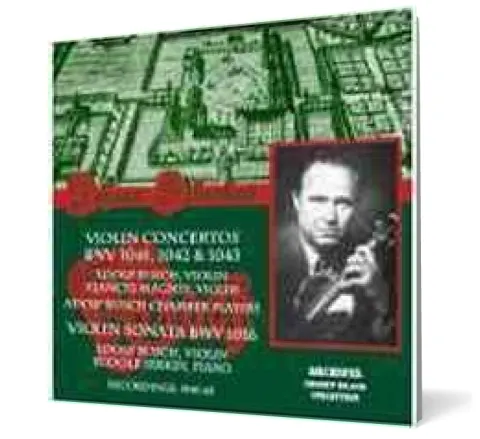 Coperta cărții J S Bach - Violin Concertos