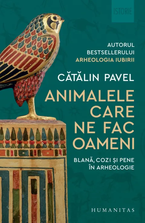 Coperta cărții Animalele care ne fac oameni. Blană, cozi și pene în arheologie