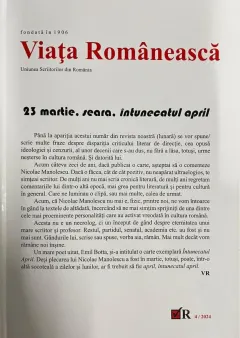 Coperta cărții Revista Viața Românească 4/2024