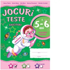 Coperta cărții Jocuri, teste, ghicitori 5-6 ani