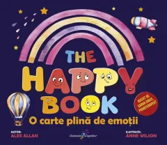 Coperta cărții The Happy Book. O carte plina de emotii