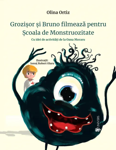 Coperta cărții Grozișor și Bruno filmează pentru Școala de Monstruozitate