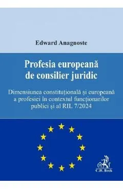 Coperta cărții Profesia europeana de consilier juridic
