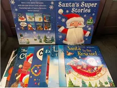 Coperta cărții santa's super stories Paperback