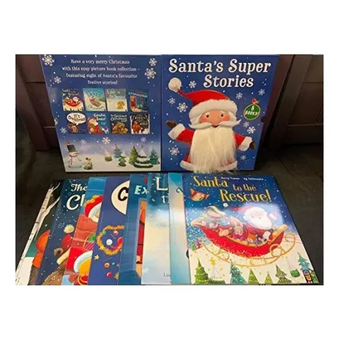 Coperta cărții santa's super stories Paperback