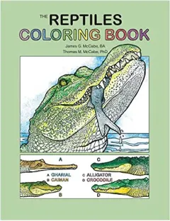 Coperta cărții Reptiles Coloring Book