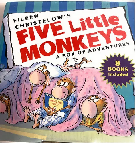 Coperta cărții Five Little Monkeys: 8 Books Collection