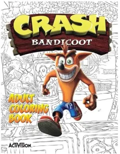 Coperta cărții Crash Bandicoot Adult Coloring Book, Activision Staff