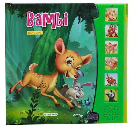 Coperta cărții Bambi (carte cu sunete)