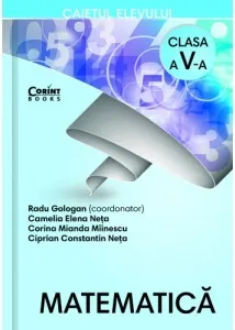 Coperta cărții Matematica. Caietul elevului pentru clasa a V-a