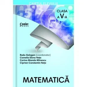 Coperta cărții Matematica. Caietul elevului pentru clasa a V-a