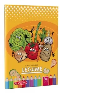 Coperta cărții Carte de colorat A4, Legume