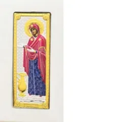 Coperta cărții Icoana Sporul casei argint 5x9 cm,color rama alba