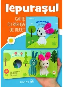 Coperta cărții Iepurasul. Carte cu papusa de deget