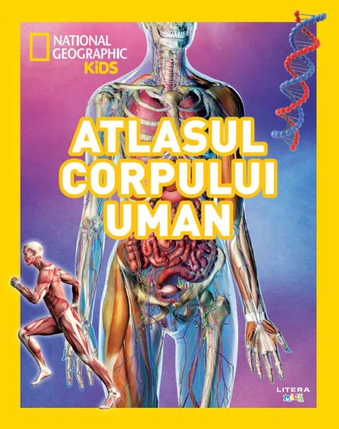 Coperta cărții National Geographic Kids. Atlasul corpului uman