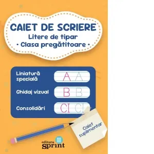 Coperta cărții Caiet de scriere. Litere de tipar. Clasa pregatitoare