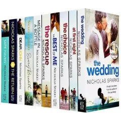 Coperta cărții Nicholas Sparks 10 Books Collection Set – Dear John, Message in a Bottle & Romantic Fiction Collection