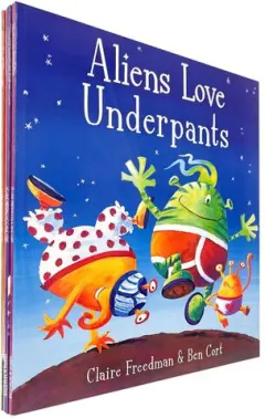 Coperta cărții Aliens Love Underpants Collection Series 6 Books Set
