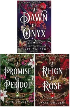 Coperta cărții Sacred Stones Series 3 Books Collection Set By Kate Golden (a Dawn Of Onyx, A Promise Of Peridot And A Reign Of Rose)