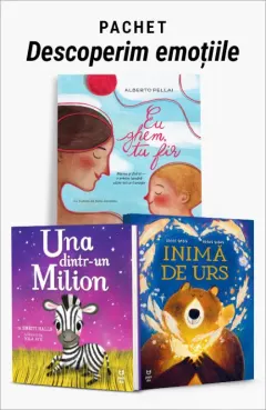 Coperta cărții Pachet Descoperim emoțiile. Eu ghem tu fir/Una dintr-un milion/Inimă de urs - Alberto Pellai