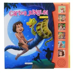Coperta cărții Cartea junglei (carte cu sunete)