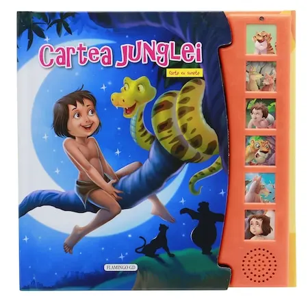 Coperta cărții Cartea junglei (carte cu sunete)