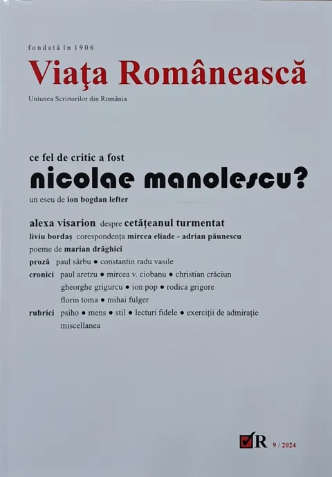 Coperta cărții Revista Viața Românească 9/2024